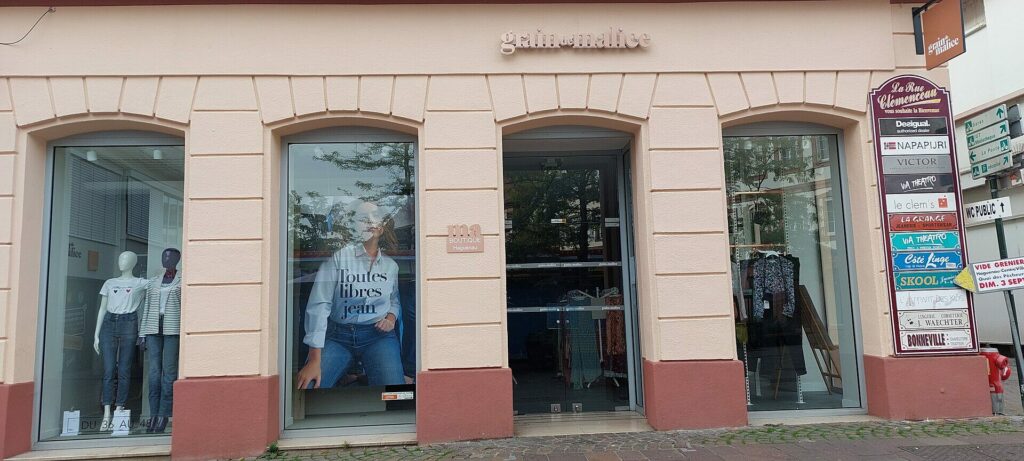 Vitrines de la boutique Grain de Malice, Grand Rue à Haguenau